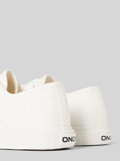 Only Sneaker in unifarbenem Design Modell 'NICOLA' Weiss 2