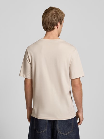 JACK & JONES T-Shirt mit Label-Print und Rundhalsausschnitt Offwhite 5