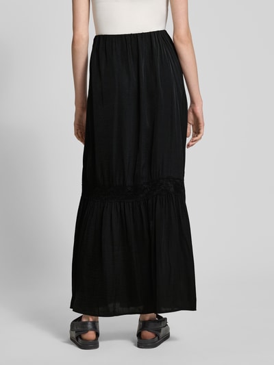 Gina Tricot Maxirock mit Spitzenbesatz Black 5