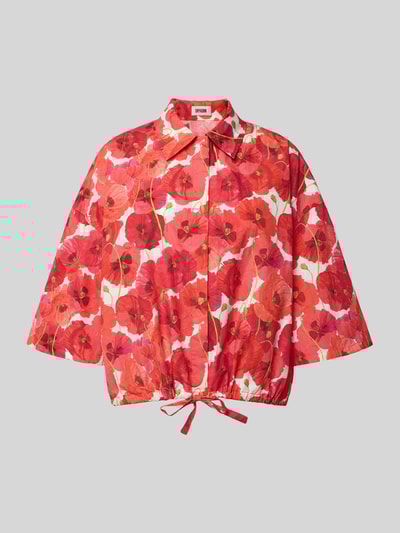 Drykorn Hemdbluse mit verdeckter Knopfleiste Modell 'LAINAY' Hellrot 2