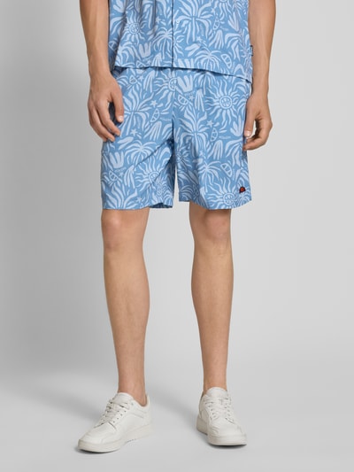 Ellesse Relaxed fit korte broek met logobadge, model 'SCORCHANO' Lichtblauw - 4