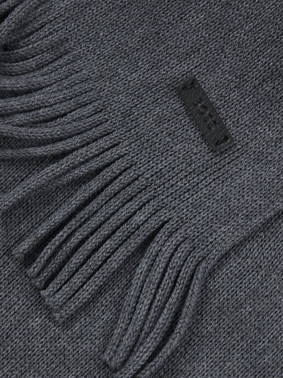 BOSS Sjaal van zuivere scheerwol Middengrijs - 4