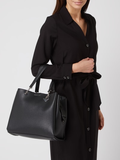 Emporio Armani Shopper in Leder-Optik Black 1