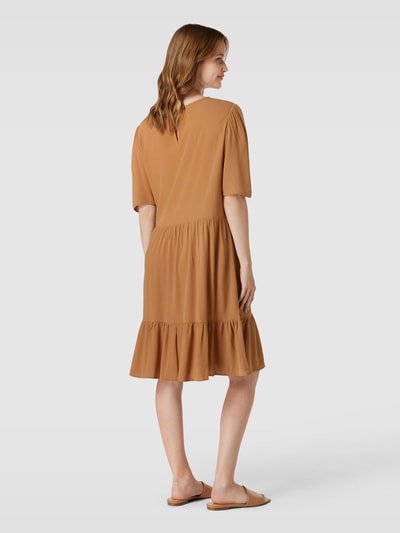 Vila Minikleid mit Allover-Muster Modell 'ASHLY' Camel 5