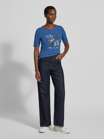 s.Oliver RED LABEL T-shirt o kroju regular fit z mieszanki bawełny Niebieski 1