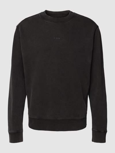 BOSS Orange Sweatshirt mit Rundhalsausschnitt Modell 'WEFADE' Black 2