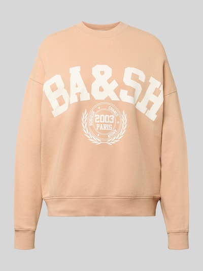 ba&sh Sweatshirt mit Label-Print Modell 'BENJAMIN' Rose 2