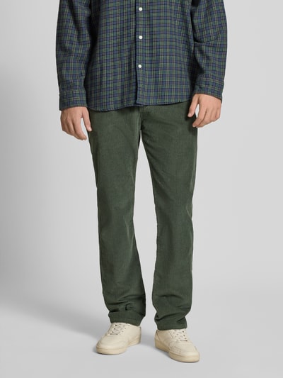 Tommy Jeans Regular fit corduroy broek van puur katoen, model 'RYAN CORD CHINO' Donkergroen - 4