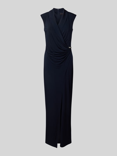 Vera Mont Jumpsuit mit seitlicher Raffung Dunkelblau 2