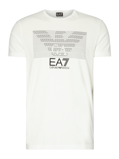 EA7 Emporio Armani T-Shirt mit Logo-Print Weiss 1