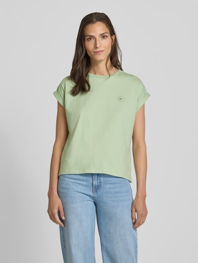 OPUS T-shirt met ronde hals, model 'Sparis' Lichtgroen gemêleerd - 4