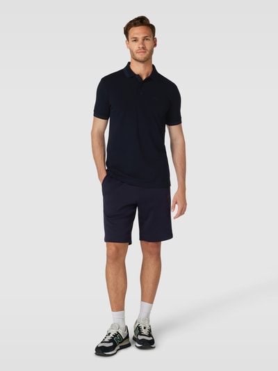 BOSS Green Regular Fit Poloshirt mit Label-Stitching Modell 'PADDY' Marine 1