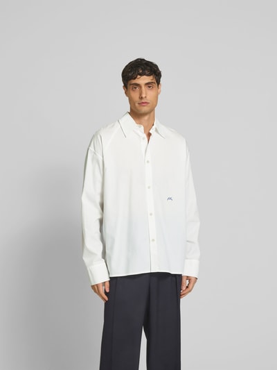 A-COLD-WALL Oversized Hemdjacke aus reiner Baumwolle Offwhite 4