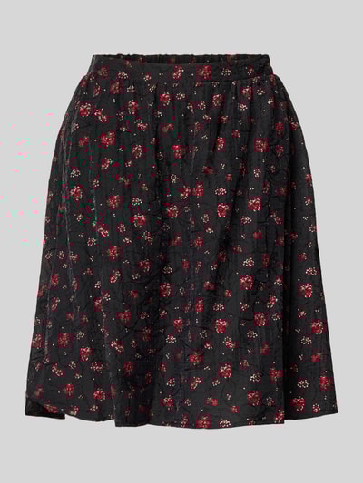 MSCH Copenhagen Minirok van viscosemix, model 'Nancy' Zwart - 2