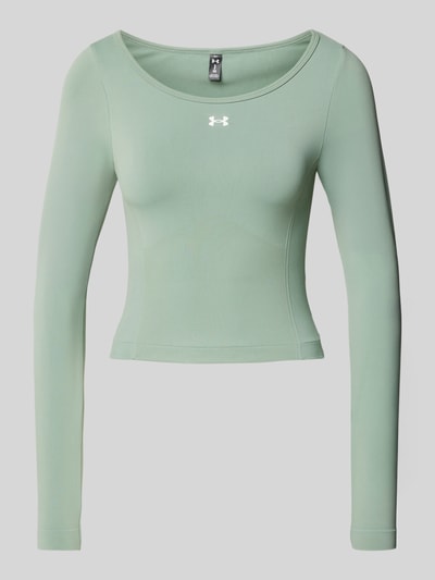 Under Armour Shirt met lange mouwen en labelprint Rietgroen - 2