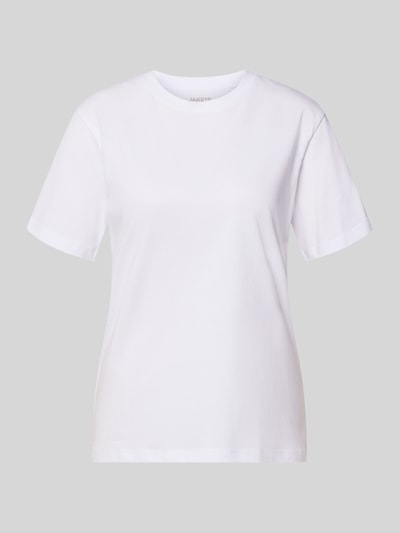Jake*s Casual regular fit T-shirt van puur katoen ' Wit - 2
