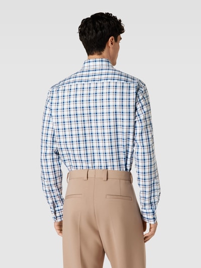 Eterna Koszula casualowa o kroju comfort fit z kołnierzykiem typu button down Granatowy 5