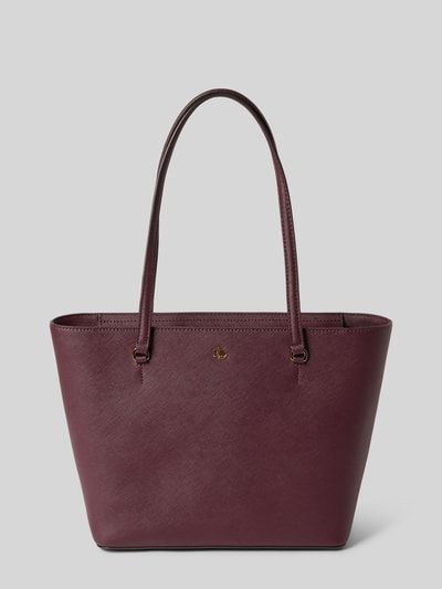 Lauren Ralph Lauren Shopper met logo-applicatie, model 'KARLY' Donkerrood - 2