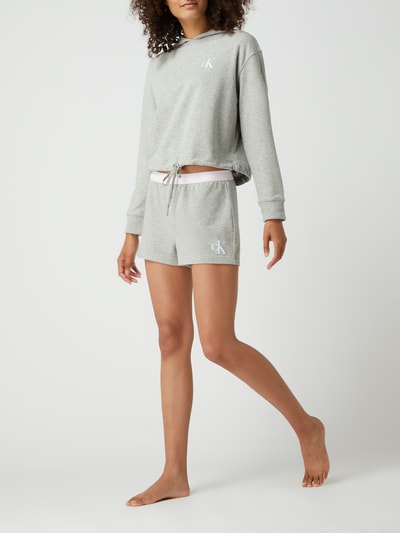 CK One Pyjama-Shorts mit Stretch-Anteil Silber Melange 1