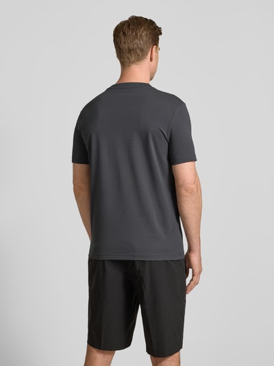 BOSS Green Regular Fit T-Shirt aus Baumwoll-Mix Dunkelgrau 5