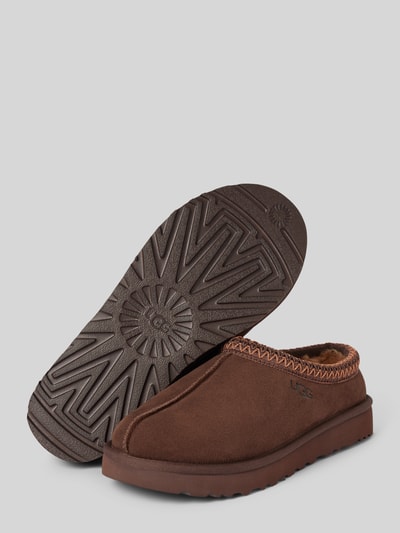 UGG Lederslides mit Ziernaht Modell 'TASMAN' Dunkelbraun 4