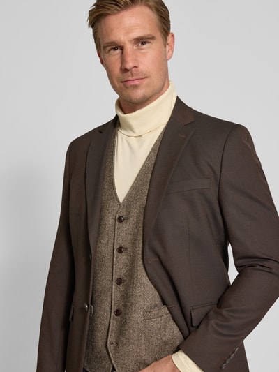 Carl Gross Kamizelka z mieszanki wełny z dodatkiem jedwabiu Beżowy 3