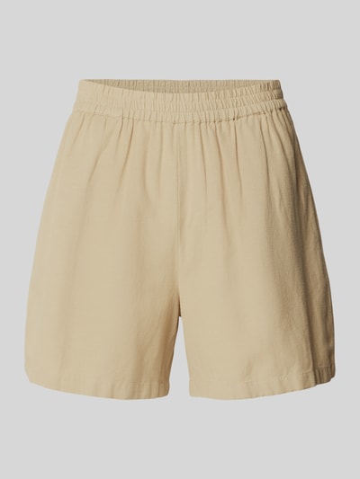 Pieces Shorts in unifarbenem Design Modell 'MILANO' Beige 2