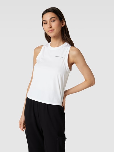 Röhnisch Crop Top mit Label-Print Weiss 4