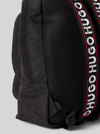 HUGO Rucksack mit Label-Details Modell 'Quentyn' Black 3