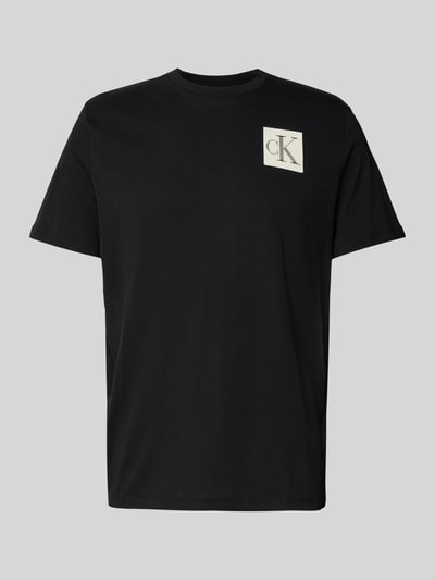 Calvin Klein Jeans Regular Fit T-Shirt aus reiner Baumwolle mit Logo-Print Black 2