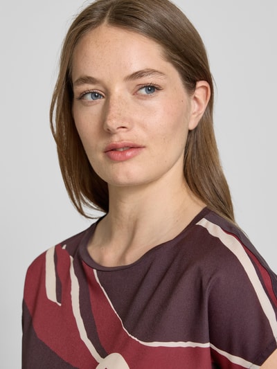 OPUS T-shirt met ronde hals, model 'Sopika' Donkerbruin - 3