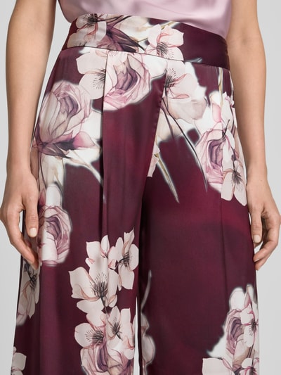 Rinascimento Stoffhose mit Nahtreißverschluss Bordeaux 3