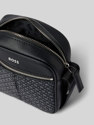 BOSS Umhängetasche mit Vorfach Modell 'Zair' Black 5