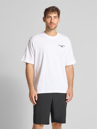 Lacoste Loose Fit T-Shirt aus reiner Baumwolle Weiss 4