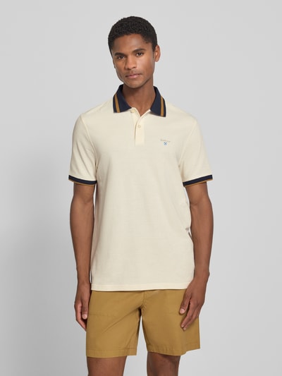 Barbour regular fit poloshirt van puur katoen model 'ANTHORN' Wit - 4