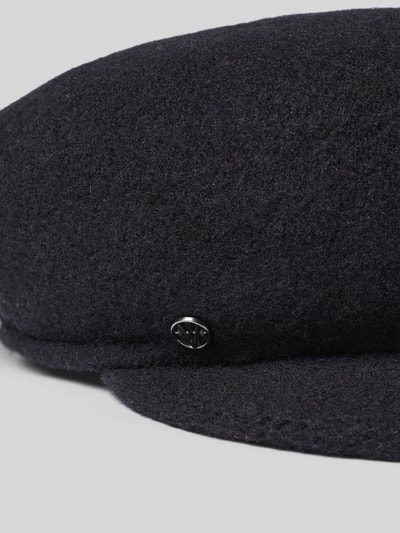Loevenich Schiebermütze aus Wolle Modell 'Bakerboy' Black 2