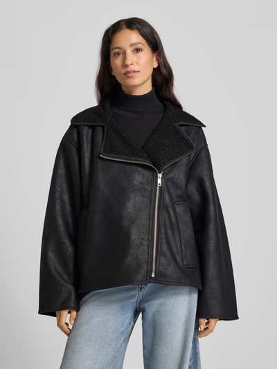 Jake*s Casual Jacke in Leder-Optik Black 4
