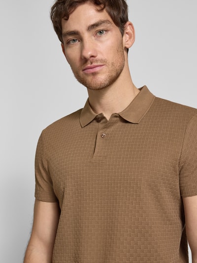 JOOP! Collection Poloshirt mit kurzer Knopfleiste Modell 'Bradley' Beige 3