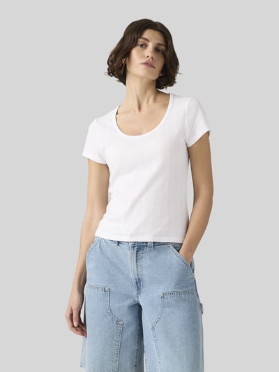 Levi's® t-shirt o kroju regular fit z czystej bawełny Biały 4