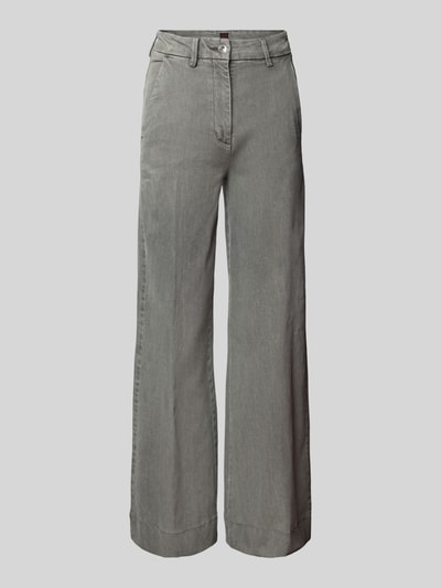 Stefanel Wide Leg Jeans mit Eingrifftaschen Hellgrau 2