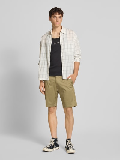 G-Star Raw Slim Fit Bermudas mit Eingrifftaschen Modell 'Bronson' Beige 1