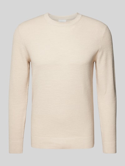 Profuomo Gebreide pullover met ronde hals Offwhite - 2