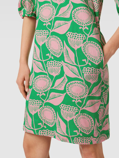 Cinque Sukienka o długości do kolan ze wzorem na całej powierzchni model ‘ISI’ Zielony 3