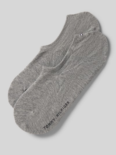 Produktfoto, Sneakersocken mit Label-Detail im 2er-Pack von Tommy Hilfiger aus Baumwoll-Elasthan-Mix im unifarbenen Design mit Rippenbündchen.