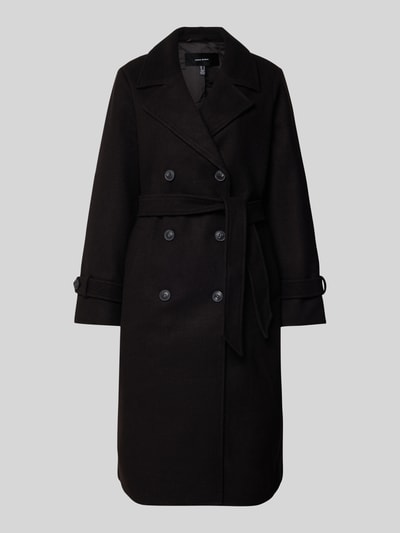Vero Moda Regular Fit Trenchcoat mit Reverskragen Modell 'FORTUNEVEGA ' Black 2