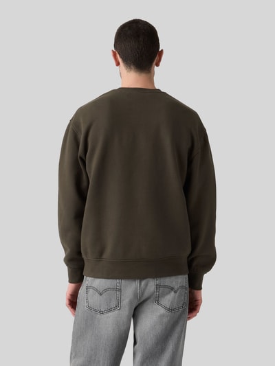 Levi's® Relaxed Fit Sweatshirt aus reiner Baumwolle Khaki 5