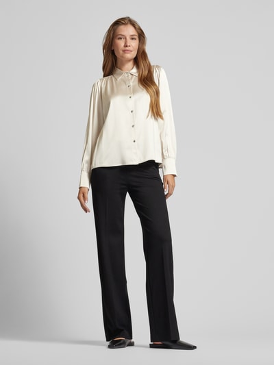 Marc Cain Regular fit overhemdblouse met manchetten Ecru - 1