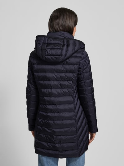 Fuchs Schmitt Płaszcz pikowany o kroju regular fit z kapturem Granatowy 5