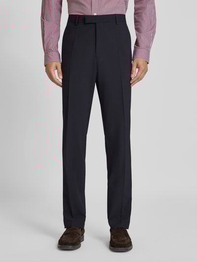 BOSS Regular Fit Anzughose aus Schurwoll-Mix Modell 'H-LEON-MM-C-NF' Blau 4