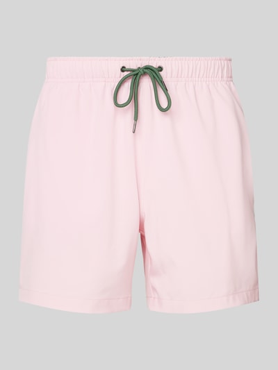 MCNEAL Relaxed Fit Badeshorts mit Logo-Stitching Hellrosa 1